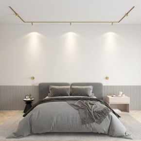 DK5072-SB Бра SHINE WALL со светодиодом, D104*H68, IP20, 3000К, 3W, RA?90, сатинированная латунь, алюминий в Ижевске - izhevsk.mebel24.online | фото 4