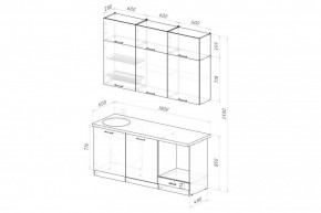 ДЮНА Кухонный гарнитур Макси 2 1800 мм в Ижевске - izhevsk.mebel24.online | фото 2