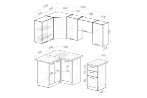 ДЮНА Кухонный гарнитур Оптима 5 (1200*2000 мм) в Ижевске - izhevsk.mebel24.online | фото 2