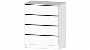 ЭЛЕГАНТ Комод 4 ящика (белый) в Ижевске - izhevsk.mebel24.online | фото