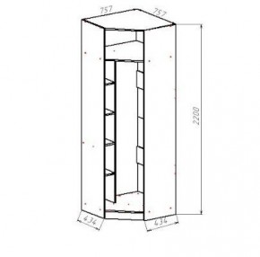 ГЕОМЕТРИЯ ГМТ.05 шкаф угловой в Ижевске - izhevsk.mebel24.online | фото 2