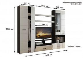 Гостиная Альфа МДФ (Венге/Белый глянец) в Ижевске - izhevsk.mebel24.online | фото 3