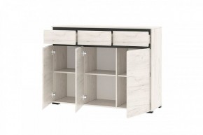 ГРЕТТА Комод 3С3Я 3дв, 3ящ (дуб крафт) в Ижевске - izhevsk.mebel24.online | фото 2