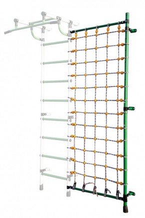 Дополнительная стойка к пристенному ДСК с сеткой для лазания, цв. зеленый в Ижевске - izhevsk.mebel24.online | фото