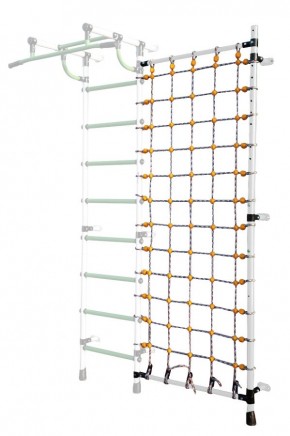 Дополнительная стойка к пристенному ДСК с сеткой для лазания, цв. белый в Ижевске - izhevsk.mebel24.online | фото
