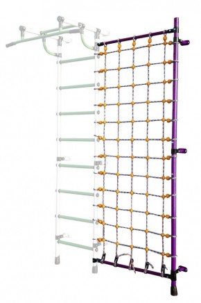 Дополнительная стойка к пристенному ДСК с сеткой для лазания, цв. фиолетовый в Ижевске - izhevsk.mebel24.online | фото