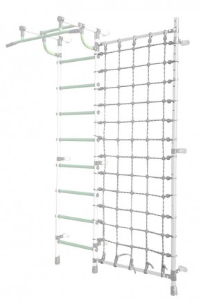 Дополнительная стойка к пристенному ДСК Pastel с сеткой для лазания, цв. белый в Ижевске - izhevsk.mebel24.online | фото