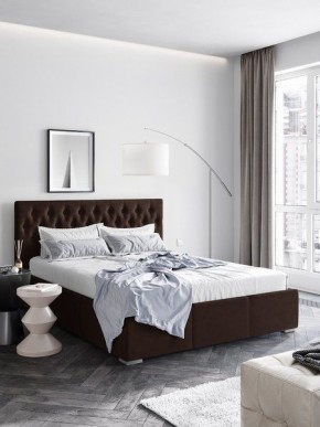 Интерьерная Кровать Октавия Коричневый  1400x2000 в Ижевске - izhevsk.mebel24.online | фото