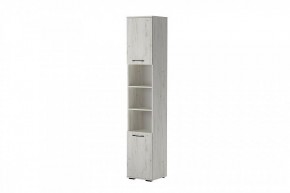 ИТАЛИЯ П-400 Пенал 2дв. (дуб крафт белый) в Ижевске - izhevsk.mebel24.online | фото 2