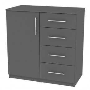 Комод "Калисто (K17)" ручка рейлинг (Графит) в Ижевске - izhevsk.mebel24.online | фото