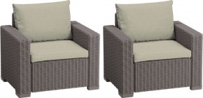 Комплект кресел Калифорния (California chair) капучино в Ижевске - izhevsk.mebel24.online | фото 1