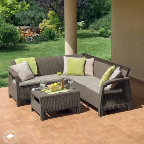 Комплект мебели угловой Корфу Релакс Сет (CORFU II RELAX SET) коричневый в Ижевске - izhevsk.mebel24.online | фото 4