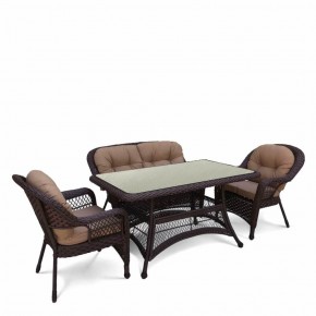 Комплект плетеной мебели T130/LV-520BB-Brown_Beige в Ижевске - izhevsk.mebel24.online | фото 1