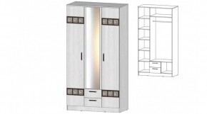 КОСТА-РИКА Шкаф 3-х створчатый (анкор светлый) в Ижевске - izhevsk.mebel24.online | фото