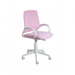 Кресло Ирис White сетка/ткань розовая в Ижевске - izhevsk.mebel24.online | фото