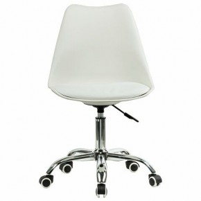 Кресло стул BRABIX "Eames MG-310 CH", хром, пластик белый, экокожа белая, 532923 в Ижевске - izhevsk.mebel24.online | фото 1