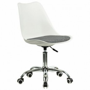 Кресло стул BRABIX "Eames MG-310 CH", хром, пластик белый, ткань серая, 532924 в Ижевске - izhevsk.mebel24.online | фото 2