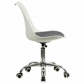 Кресло стул BRABIX "Eames MG-310 CH", хром, пластик белый, ткань серая, 532924 в Ижевске - izhevsk.mebel24.online | фото 3