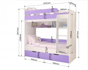 Кровать 2-х ярусная Юниор 5 в Ижевске - izhevsk.mebel24.online | фото 2