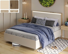 Кровать (Бежевый песок U156 ST9/Дуб Галифакс Табак) 1800 в Ижевске - izhevsk.mebel24.online | фото