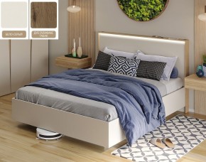 Кровать (Бело-серый U775 ST9/Дуб Галифакс Табак) 1800 в Ижевске - izhevsk.mebel24.online | фото