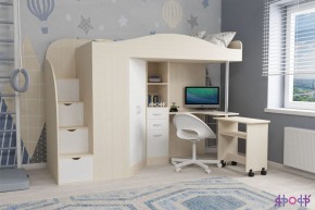 Кровать-чердак Юниор 4 (800*1900) в Ижевске - izhevsk.mebel24.online | фото 6