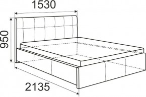 Кровать Изабелла с латами Newtone cacao 1400x2000 в Ижевске - izhevsk.mebel24.online | фото 5