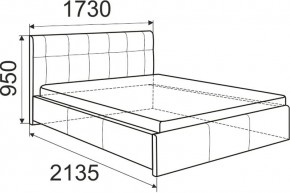 Кровать Изабелла с латами Newtone cacao 1400x2000 в Ижевске - izhevsk.mebel24.online | фото 6