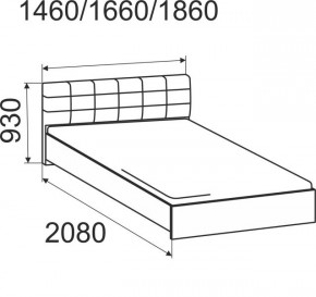 Кровать Лита с подъемным механизмом 1600*2000 в Ижевске - izhevsk.mebel24.online | фото 4