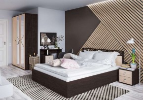 Кровать Ненси-2 1.6 Настил из ЛДСП венге/дуб молочный в Ижевске - izhevsk.mebel24.online | фото 2