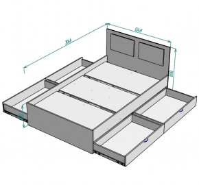 Кровать Ольга L37 (1200) 4 ящика в Ижевске - izhevsk.mebel24.online | фото 2