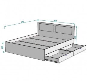 Кровать Ольга L43 (1800) 2 ящика в Ижевске - izhevsk.mebel24.online | фото 2