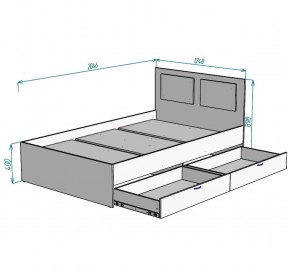 Кровать Ольга L45 (1200) 2 ящика в Ижевске - izhevsk.mebel24.online | фото 2