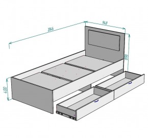 Кровать Ольга L47 (900) 2 ящика в Ижевске - izhevsk.mebel24.online | фото 2