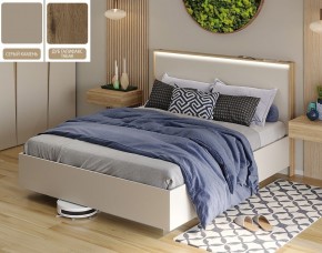 Кровать (Серый камень U727 ST9/Дуб Галифакс Табак) 1800 в Ижевске - izhevsk.mebel24.online | фото