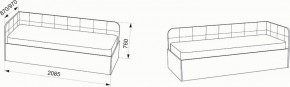Кровать Зарина угловая Newtone light beige угол левый в Ижевске - izhevsk.mebel24.online | фото 4