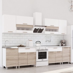 Кухня Айсбери 2.4 м (Белый/Дуб Сонома) в Ижевске - izhevsk.mebel24.online | фото