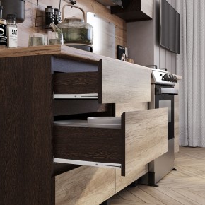 Кухня Энигма 1.6 м (венге/дуб каньон) в Ижевске - izhevsk.mebel24.online | фото 2