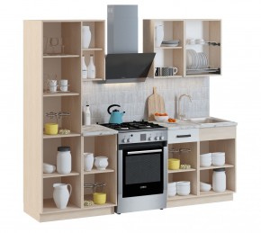 Кухонный гарнитур Алиса Loft линейная (Дуб Сонома/Сосна белая Loft) 1750 в Ижевске - izhevsk.mebel24.online | фото 2