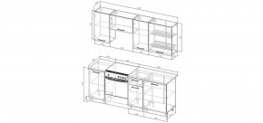 Кухонный гарнитур Антик 2000 (Стол. 38мм) в Ижевске - izhevsk.mebel24.online | фото 2