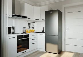 Кухонный гарнитур Белый Глянец 2200*1000 (Стол. 26мм) в Ижевске - izhevsk.mebel24.online | фото 1