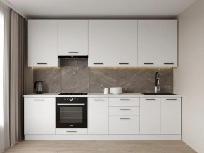 Кухонный гарнитур Белый Глянец 3000 h950 (Стол. 38мм) в Ижевске - izhevsk.mebel24.online | фото 1