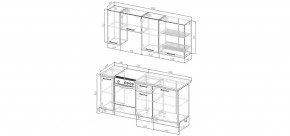 Кухонный гарнитур Каппучино 1800 (Стол. 26мм) в Ижевске - izhevsk.mebel24.online | фото 2