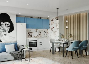 Кухонный гарнитур Капри 2550 (Стол. 38мм) в Ижевске - izhevsk.mebel24.online | фото 1