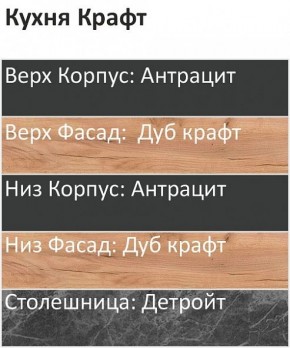 Кухонный гарнитур Крафт 2200 (Стол. 38мм) в Ижевске - izhevsk.mebel24.online | фото 3