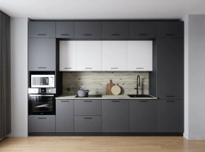 Кухонный гарнитур Меренга 3400 (Стол. 26мм) в Ижевске - izhevsk.mebel24.online | фото 1