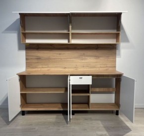 Кухонный гарнитур МОНАКО 2.0 м Серия 2 МДФ с фрезеровкой (Дуб Золотой/Белый матовый) в Ижевске - izhevsk.mebel24.online | фото 4