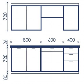 Кухонный гарнитур Ольвия-6 (1.8м) в Ижевске - izhevsk.mebel24.online | фото 4