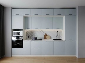 Кухонный гарнитур Смоки 3400 (Стол. 26мм) в Ижевске - izhevsk.mebel24.online | фото