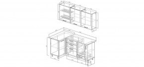 Кухонный гарнитур Старое Дерево 1000*1800 (Стол. 26мм) в Ижевске - izhevsk.mebel24.online | фото 2